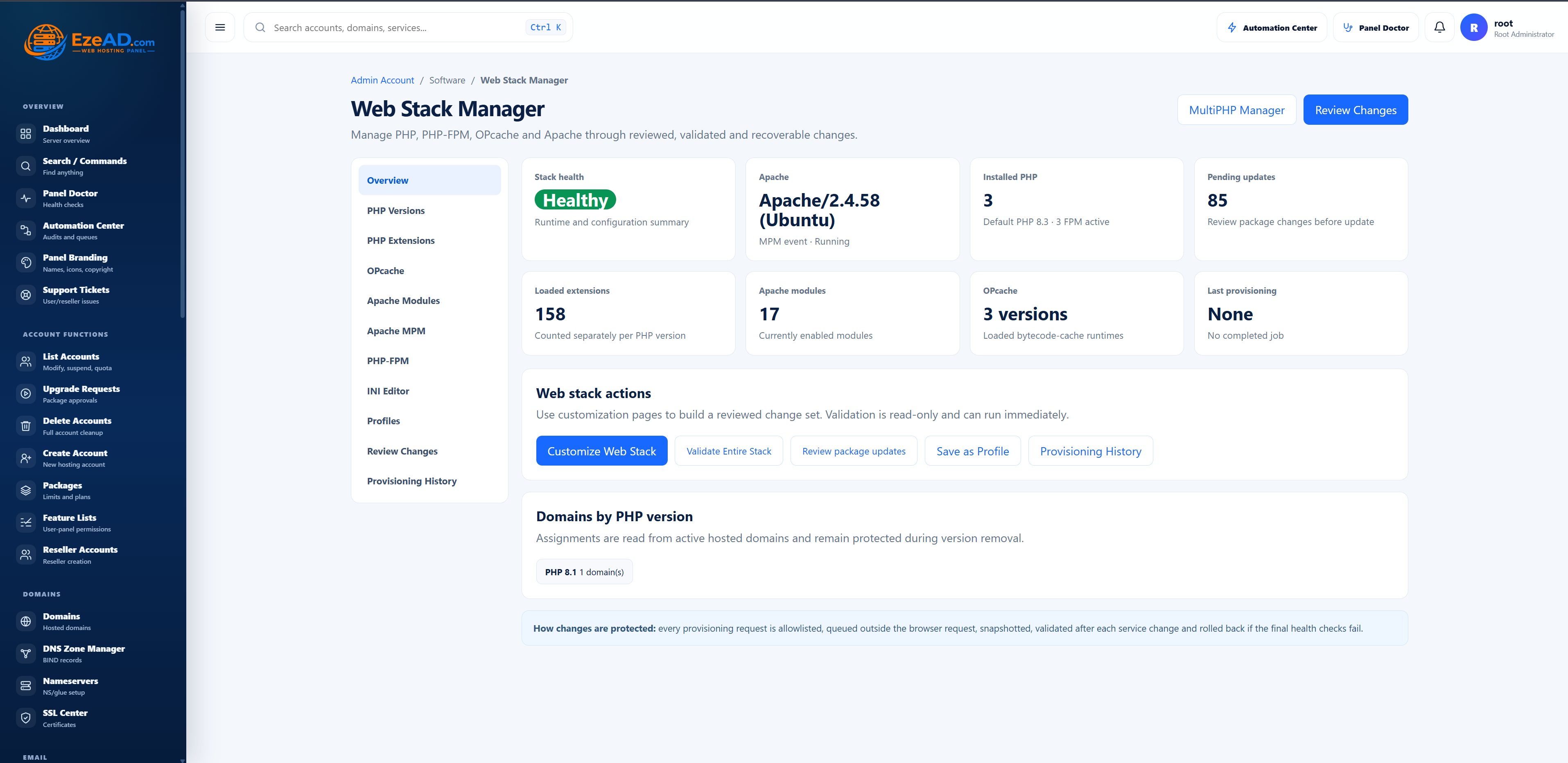 Web Stack Manager